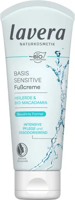 Produktbild von Lavera Fußcreme Basis Sensitiv Macadamia Heilerde 4er Pack
