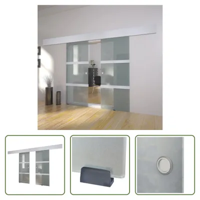 Immagine prodotto di The Living Store porta scorrevole doppia in vetro