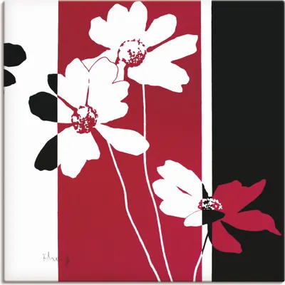 Produktbild von ARTland Leinwandbild Blumen Zusammensetzung II Größe: 30x30 cm