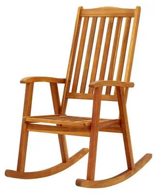 Produktbild von Schaukelstuhl aus massivem Akazienholz