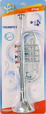 Produktbild von Bontempi Trumpet with 4 keys, Spielzeug-Musikinstrument, Trompete, 3 Jahr(e), Silber
