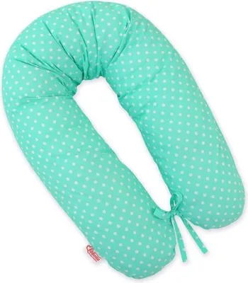Obrázok produktu pre Tehotenský vankúš, dojčiaci vankúš - optimálna podpora - snímateľný poťah, 170 cm mätová