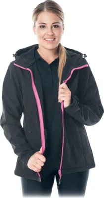 Produktbild von Damen Softshell Jacke schwarz/pink XL