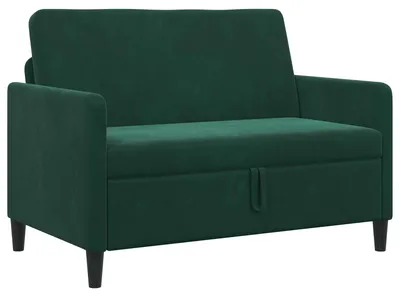 Zdjęcie produktu dla Sofa z schowkiem vidaXL, ciemnozielona, 122 x 78 x 87 cm, poliester