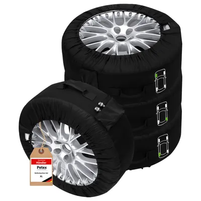 Produktbild von Reifentaschen-Set, 4-tlg, Größe: XL, für Reifen mit Ø von 661 mm bis 735 mm von PETEX