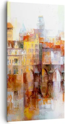 Produktbild von Bild auf Leinwand - Leinwandbild - Stadt Mietshaus - 65x120cm - Wand Bild - Wanddeko - Wandbilder - Leinwanddruck - Bilder - Kunstdruck - Wanddekoration - Leinwand bilder - Wandkunst - PA65x120-3476