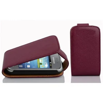 Obrázek produktu pro Cadorabo Protective Cover for Samsung Galaxy POCKET NEO Case in Purple Flip Etui Pouzdro na mobilní telefon z umělé kůže