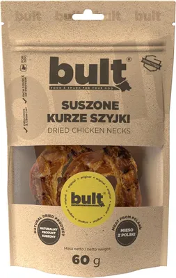 Produktbild von BULT Dried chicken necks - leckerli für hunde - 60g