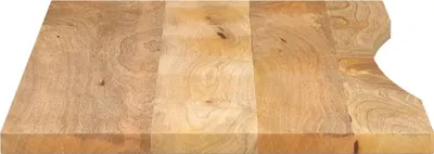 Produktbild von vidaXL Schreibtischplatte mit Aussparung 110x60x2,5cm Massivholz Mango