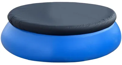 Produktbild von Poolabdeckung Rund für Aufblasbare Top Ring Pools 366 cm Schwarz Oxford-Gewebe