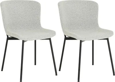 Produktbild von HowHomely Stühle 2er Set Esszimmerstühle beige Küchenstühle Deko