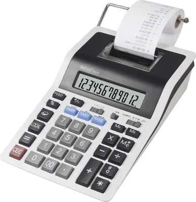 Produktbild von Rebell PDC20 Tischrechner druckend weiß/schwarz