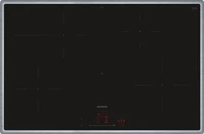 Produktbild von Siemens Kochfeld EH845HFB1, Glaskeramik, Schwarz, Rahmen aufliegend, Intelligente Dunstabzugsautomatik, Rezeptewelt