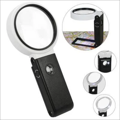 Produktbild von Multifunktionslupe mit USB-Anschluß, 6 LED, 2 x UV-Lampe, auch aufstellbar