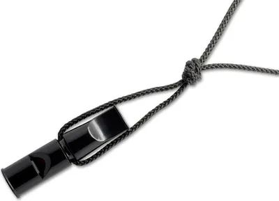 Produktbild von ACME Doppeltonpfeife mit Trill 640 9cm schwarz + Pfeifenband