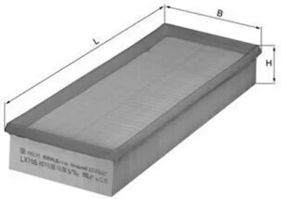 Obrázok produktu pre Vzduchový filter KNECHT LX 106