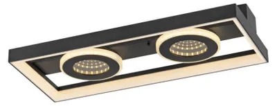 Image de Paul Neuhaus plafonnier TRAFORO LBH 45x20x6.20 cm noir plafonnier