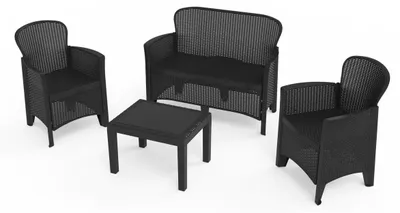 Obrázok produktu pre Ipae-Progarden 8009271156043, Antracit, 4 sedadlo/sedadiel, 59 cm, 46 cm, 40 cm, 60 cm