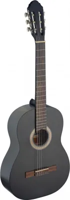 Produktbild von Stagg C440 M BLK 4/4 Konzertgitarre schwarz matt klassische Gitarre...