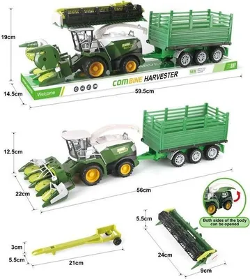 Obrázek produktu pro Sada kombajnů s přívěsem – TOYS Paweł Wojda