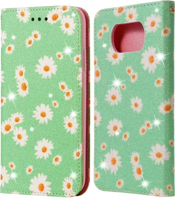 Produktbild von König Design Hülle kompatibel mit Xiaomi Poco X3 Kunstleder Handyhülle - Handy Case Grün