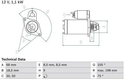 Produktbild von BOSCH 0 986 026 120 Anlasser