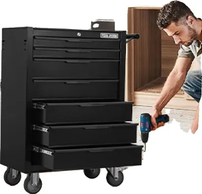 Produktbild von Werkzeugwagen, Metallkonstruktion, verschließbare Schubladen, Werkzeugschrank