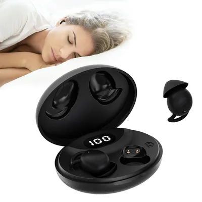 Produktbild von Bluetooth 5.3 In-Ear Kopfhörer, kabellose Mini Earbuds, Noise Cancelling, Schlafkopfhörer, Typ-C Ladeanschluss, 25h Akku, Schwarz