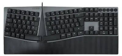 Produktbild von Perixx PERIBOARD-535 II DE BR kabelgebundene mechanische Ergo-Tastatur
