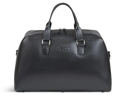 Produktbild von Negotia Leder-Weekender, schwarz
