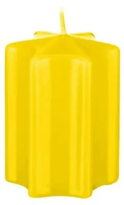 Produktbild von Sternkerzen Zitrone 60 x Ø 60 mm, 4 Stück