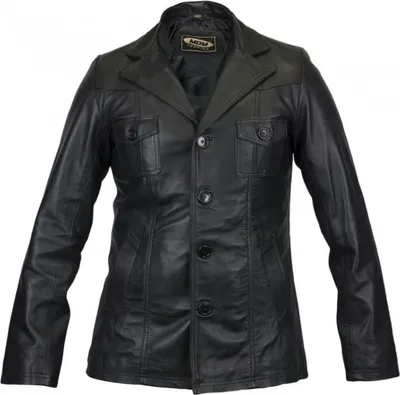 Produktbild von Herren Blazer aus weichem Lammleder, Taillierter Schnitt, Schwarz(S)