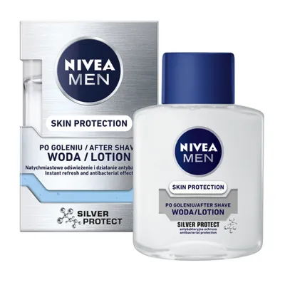 Image de Nivea Hommes Protection de la peau après-rasage Silver Protect, 100ml