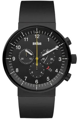 Produktbild von Braun Uni-Armbanduhr BN0095BKBKBKG Analog Quarz Kautschuk 66551, Schwarz