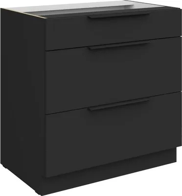 Produktbild von Unterschrank LUNARA – Breite 80 cm, schwarz
