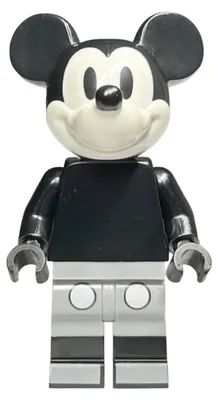 Obrázek produktu pro LEGO Minifigurka Mickey Mouse – vintage, světle šedé kraťasy (dis141) – nová