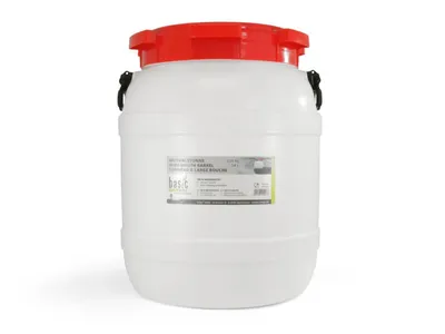 Produktbild von BasicNature Weithalstonne, rund weiß 54 L