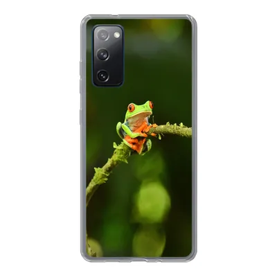 Produktbild von MuchoWow® Handyhülle Schutzhülle Hülle für Samsung Galaxy S20 FE Frosch - Äste - Grün Silikon Softcase Handy Hülle - Abdeckung
