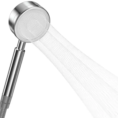 Immagine prodotto di Doccetta doccia a mano - Acciaio inossidabile - Risparmio d'acqua - Testina universale - Attacco G 1/2 - Argento