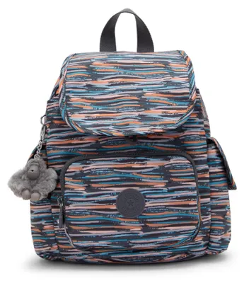 Produktbild von Kipling City Pack Mini Rucksack leicht kompakt Reise Rucksack Mineral Stripes
