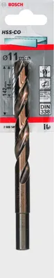 Zdjęcie produktu dla Wiertło do metalu HSS-Co, DIN 338, 11 x 94 x 142 mm, opakowanie 1 szt
