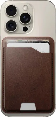 Immagine prodotto di Portafoglio Nomad Mag in pelle con funzione Find My Tracking, marrone