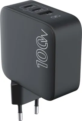 Image de CS 100W USB A+C+C PD GaN Recycle Noir