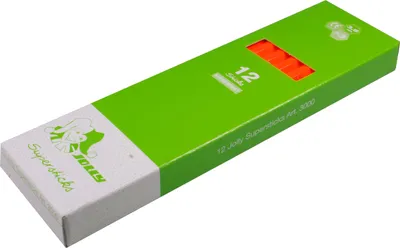 Produktbild von Jolly 3000-0462 Supersticks Buntstifte Kinderfest, neon orange (12er Pack)
