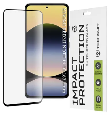Obrázok produktu pre Techsuit ochranné celoplošné sklo 111D pre Xiaomi Redmi Note 14 - Čierna KP36619