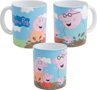 Produktbild von Peppa Wutz Tasse - Matsch Kaffeetasse Becher Kaffeebecher aus Keramik 320 ml