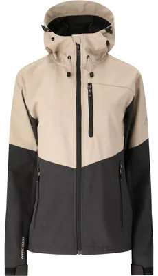 Imagen del producto de Chaqueta softshell para mujer Whistler, modelo Rosea V2, material W-pro 8000, color beige, talla 40