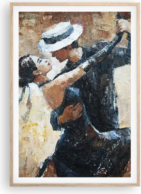 Produktbild von Gerahmtes Poster - Rahmen in heller Eiche - tanzen sie - 70x100 cm - Wand Bild - Wanddeko - Wandbilder - Kunstposter - Wandposter - Bilderrahmen - Bilder - Kunstdruck - Wandbild - P2NPA70x100-3773