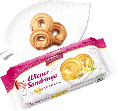 Produktbild von Coppenrath Wiener Sandringe Hausgebäck 200g (MHD:01.08.2024)