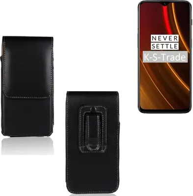 Produktbild von K-S-Trade Gürteltasche kompatibel mit OnePlus 6T  Schutz-Hülle Handy-Hülle mit Magnetverschluss  Holster in schwarz